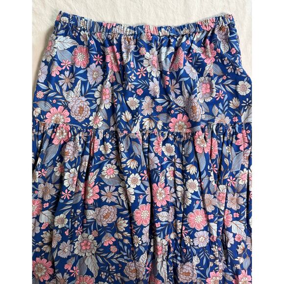 Abel the Label Anthropologie‎ Bluebell Floral Maxi Skirt Size MEDIUM - Picture 4 of 9